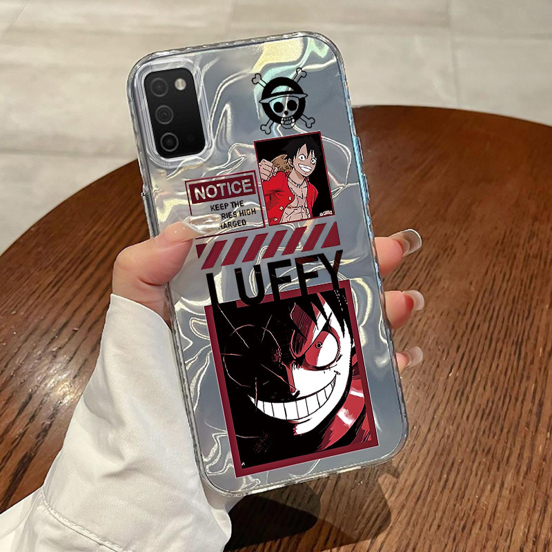 Casing Hp Untuk Samsung Galaxy A03s A02s M02s F02s Case keren dan keren keren Luffy anime  Laser Wat