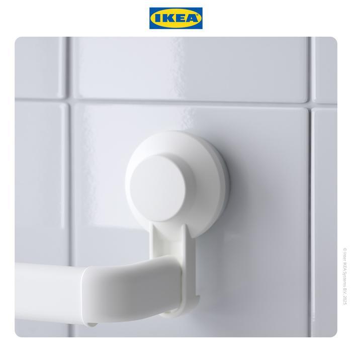 Ecoco - Gantungan Handuk Tempel Dengan Plastik Hisap Putih