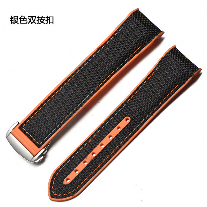 Tali Jam Tangan Karet untuk Omega Seamaster Planet Ocean 20mm 22mm - Waterproof, Anti Gores, Warna H