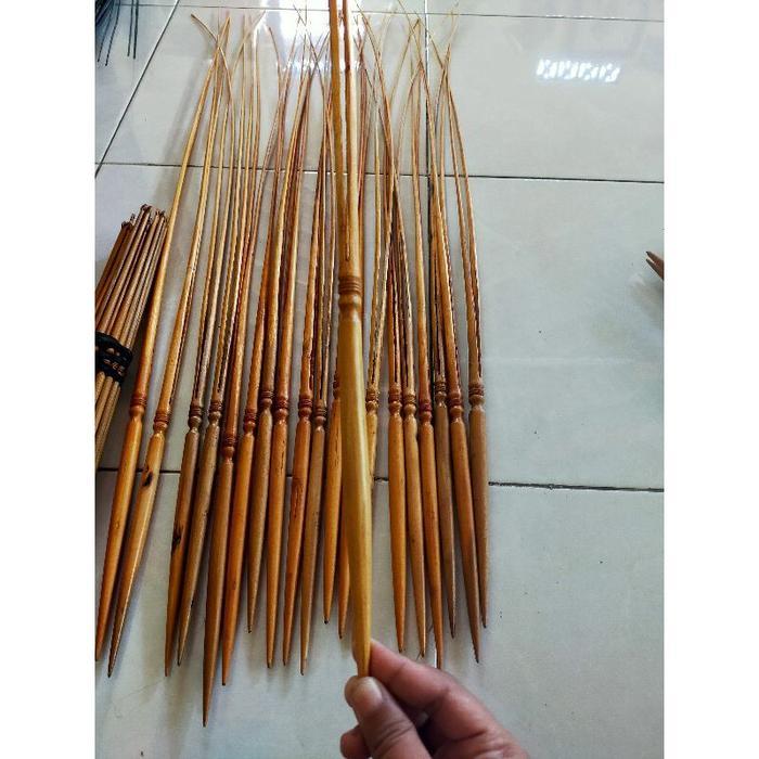 Murah gapit wayang kayu sambung rotan [wayang kulit dari kulit asli] Premium