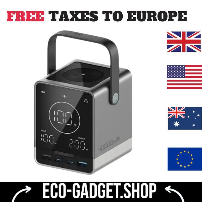 (Import) No.30 Power Bank 40000Mah P01Ct 300W Output 140W 2-Way Usb C Fast Charging For Cuktech