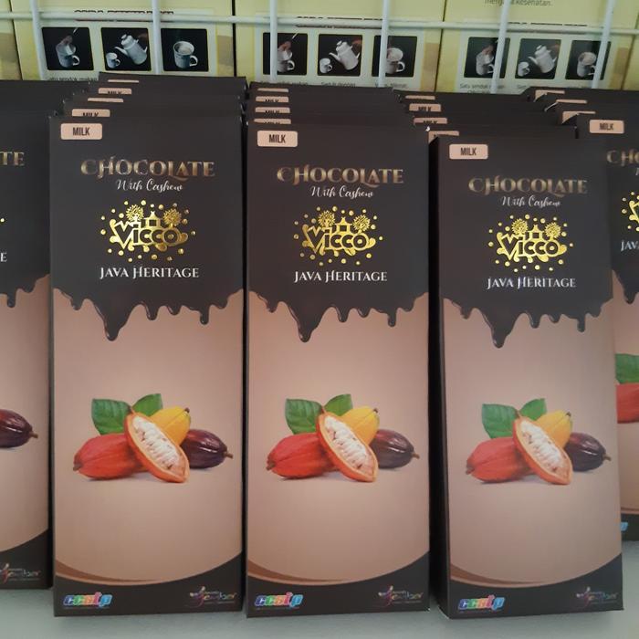 (ORIGINAL) HYA VICCO COKELAT BAR BESAR MILK MENTE PREMIUM BY PUSLIT JEMBER, CHOCOLATE TERMURAH