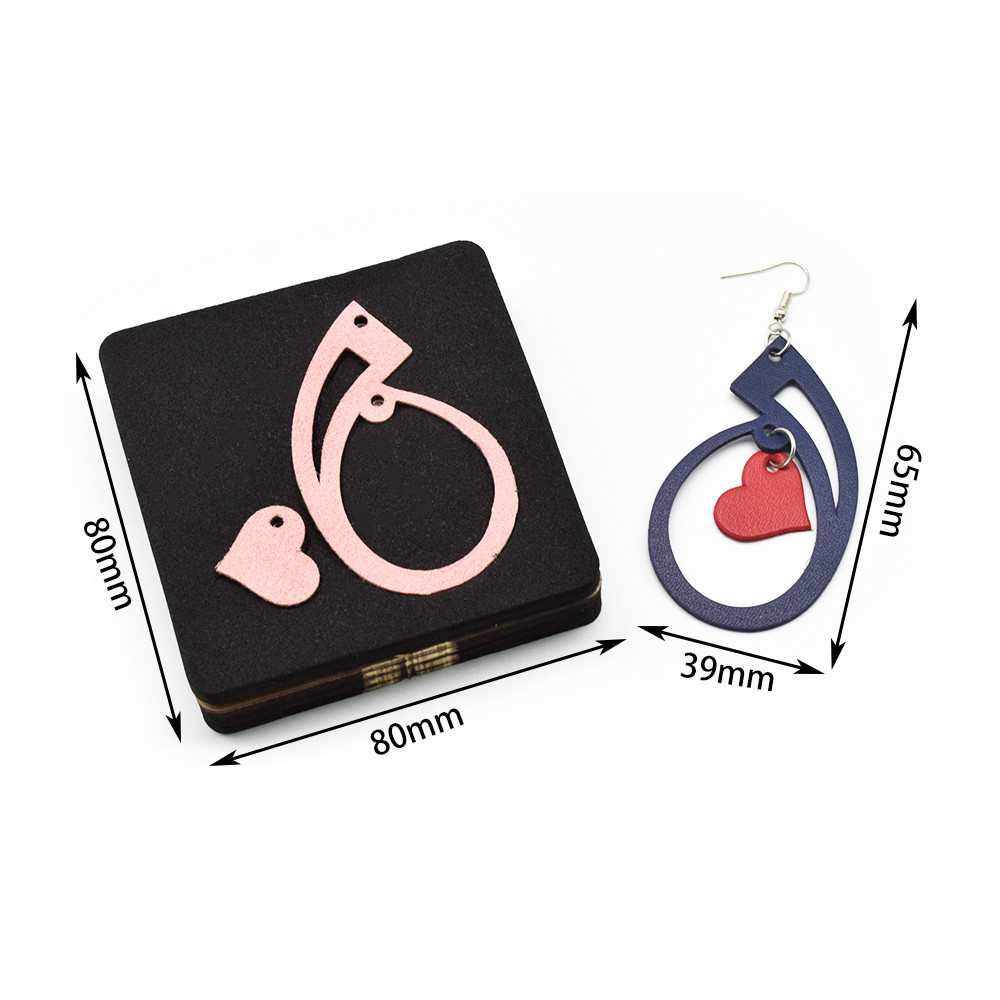 Earring Cutting Dies for DIY Craft Leather Mold Scrapbooking, Suitable for Common Big Shot and Sizzi