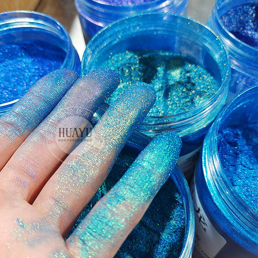 10G Jar CHAMELEON CHROME NAIL ART PIGMENT Mirror Chameleon Pigment Chrome Pigment Powder Mirror Nail