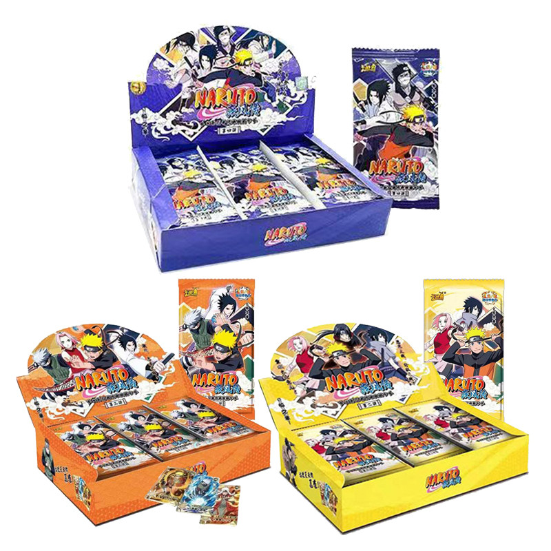 A Case T4 W5 Kayou Original Naruto Cards Collection Booster BOX Full Set Naruto Bronzing Inheritance