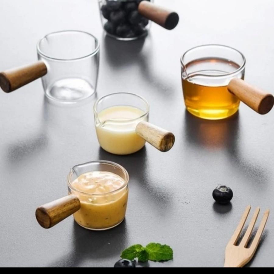 Gelas Pitcher Kecil Mini Sloki Shot Shooter Kaca Borosilicate Beling Bening Tebal Murah Anti Pecah T