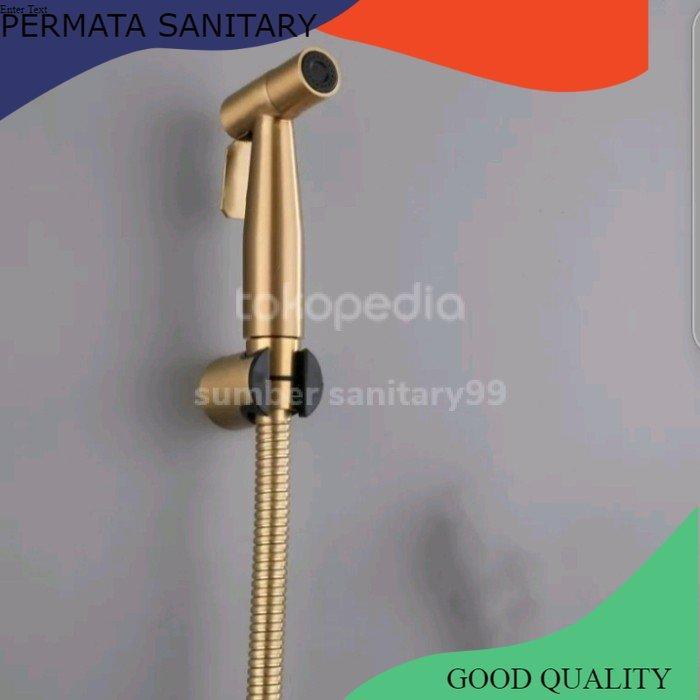 Jet Shower Stainless Gold/ Shower Bidet Kloset/Shower Cebok