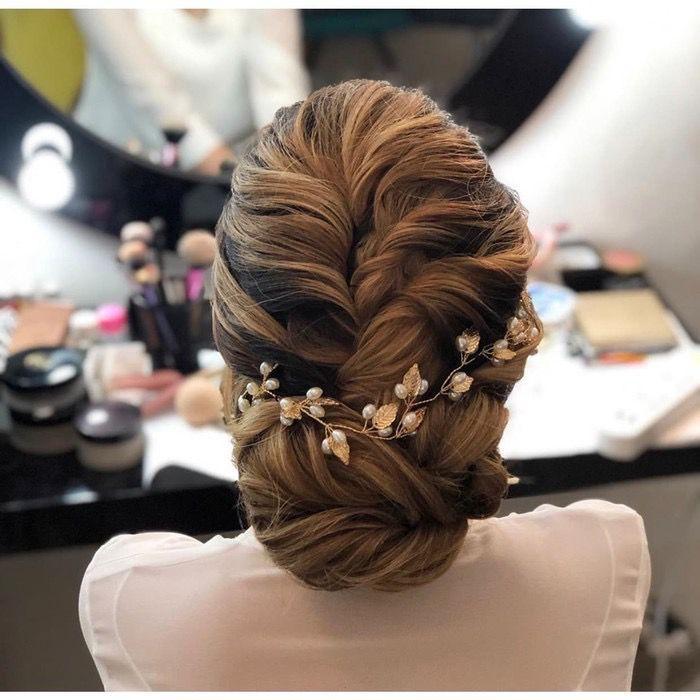 Bando Pengantin Hiasan Rambut Pesta Sanggul Rambut