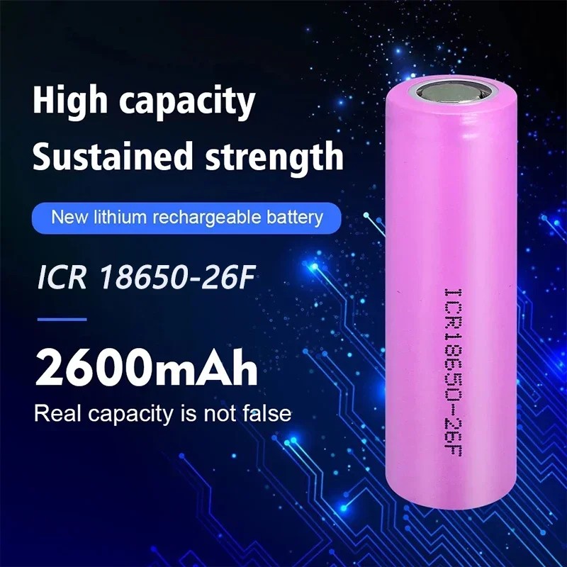 2600mAh New Original 3.7V ICR18650 For Samsung 18650 26F Batteries Rechargeable Li-ion Battery For