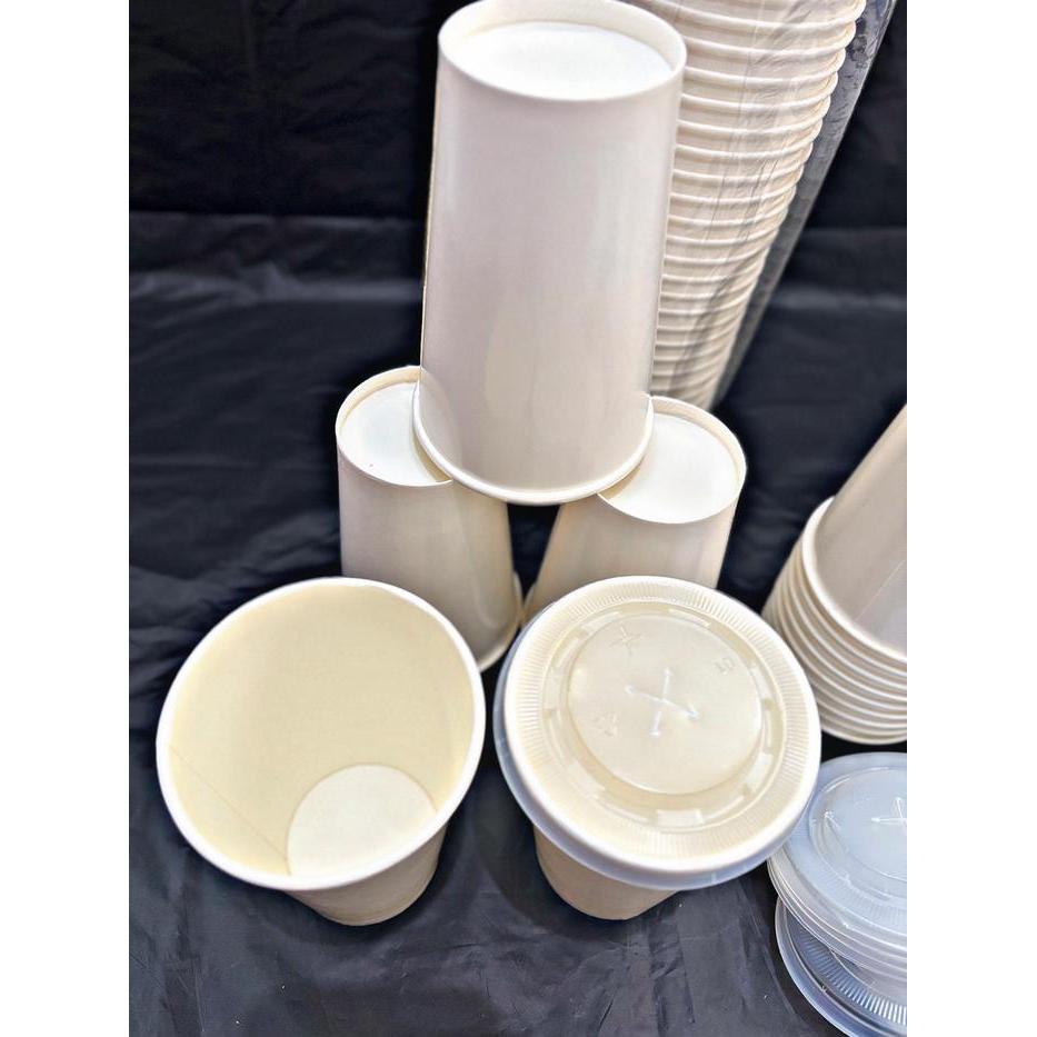 GELAS PAPER/PAPER CUP/GELAS KERTAS KOPI UKURAN 16 OZ POLOS ISI 50 PCS