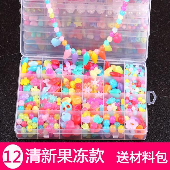 Mainan Meronce Manik Anak Ronce Gelang Kalung Edukasi Kreatifitas Kode 65