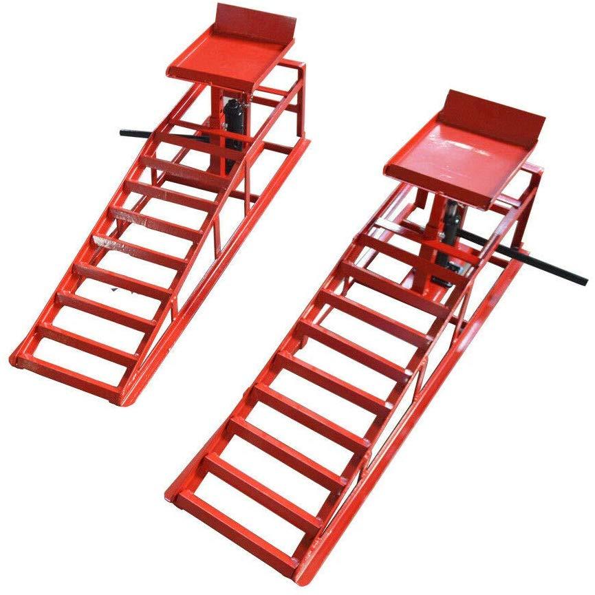 2T Vehicle Lift Adjustable Hydraulic Lifting Jack Car Ramp