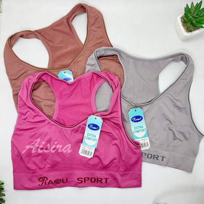 havr- Piaoli Miniset Rajut Wanita Dewasa Remaja Tali Silang Tanpa Busa Isi 3Pcs Bahan Adem