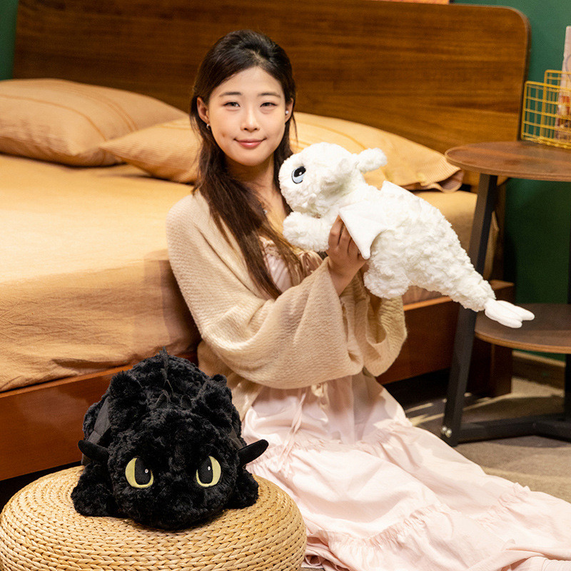 55-70cm Toothless Dragon Plush Toy Kawaii Cartoon Dragon Anime Soft Stuffed Doll Home Decor Sleeping