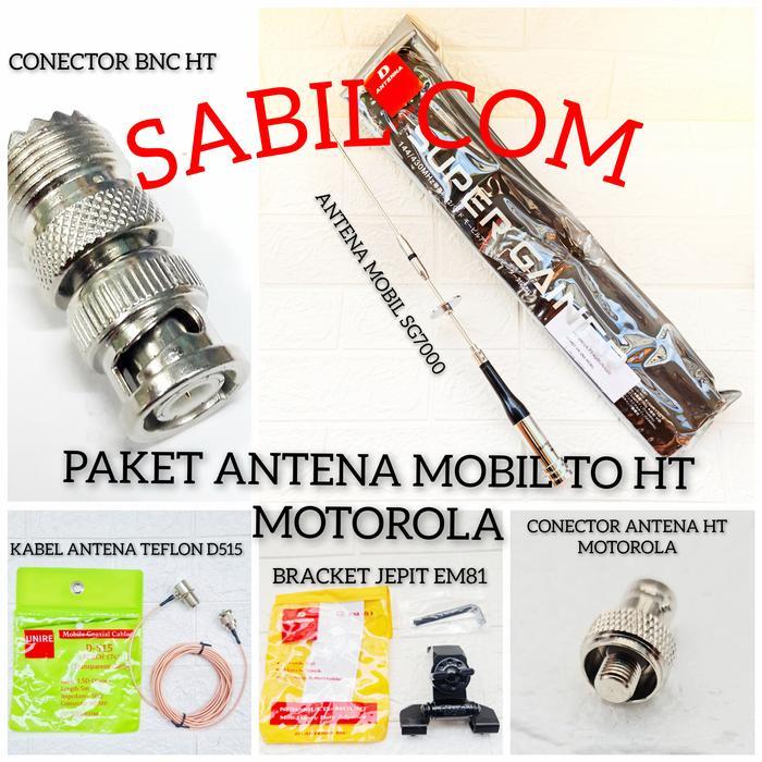 Paket Antena Mobil SG7000 to HT Dualband VHF UHF / Antena Rig HT Dualband