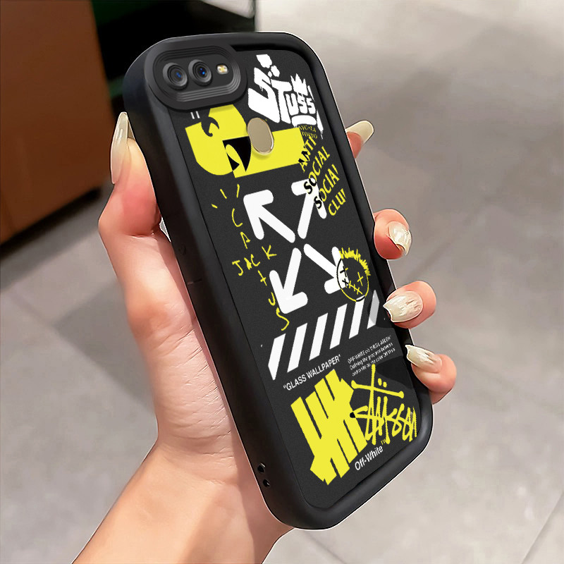 Casing Hp Untuk OPPO A7 OPPO A5s OPPO A12 OPPO A12S A11k Case Grafiti mode jalanan Kesing Compatible