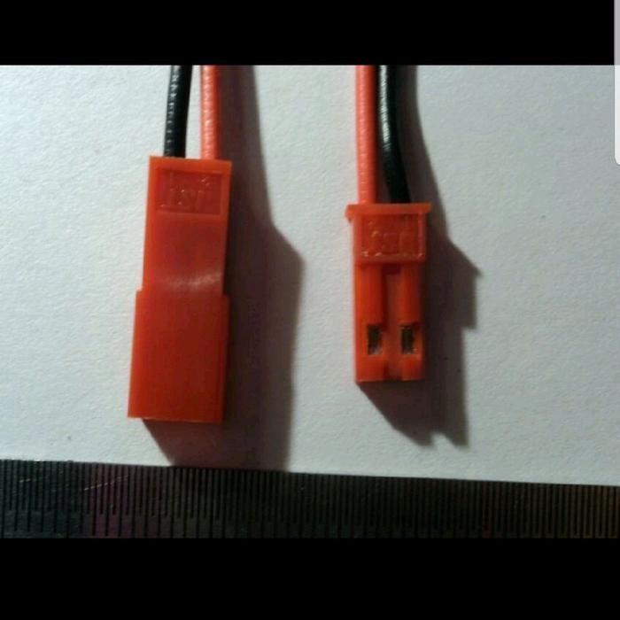 CONEKTOR JST MERAH PLUS KABEL MALE FEMALE FOR LIPO BATTERY ,RC CAR RC PLANE LED STRIP DIY