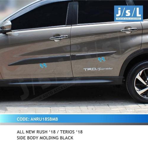 Ready List Pintu Samping Hitam All New Rush Terios Side Body Molding Black Kode 076