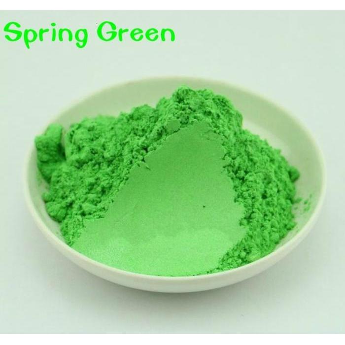 na1q- Natural Mica Powder 10G/Pewarna Mika Bubuk/Spring Green