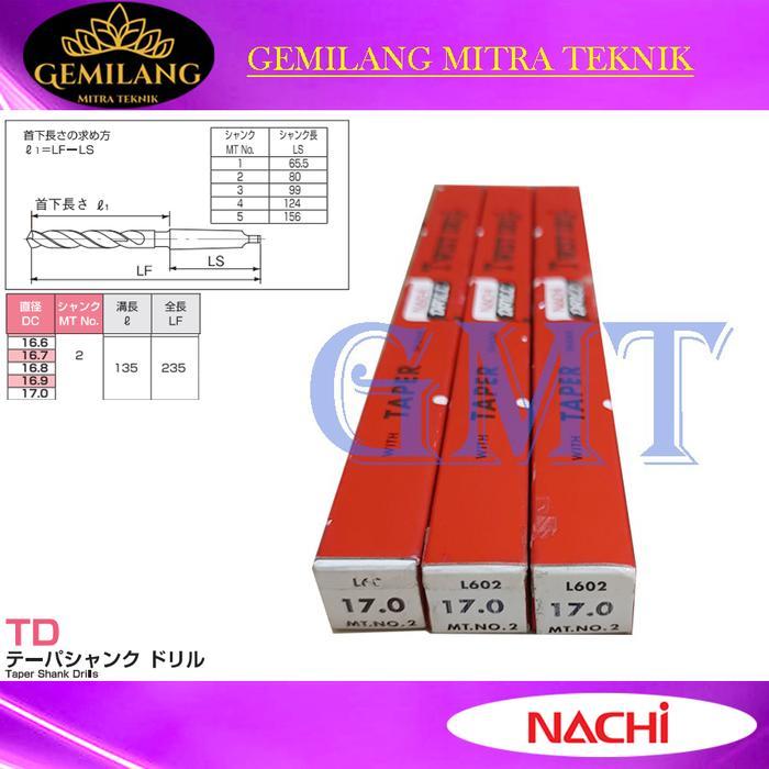 Terbagus Mata Bor Besi Nachi 17Mm Taper Terlariss 