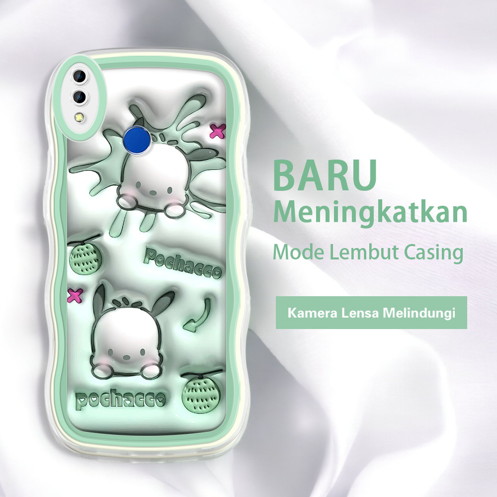 jinsouwe Realme 2 3 pro C2 C2S C61 C63 C65 C67 12LITE C75 A1K terbaru casing HP  Pola 3D es krim Poc