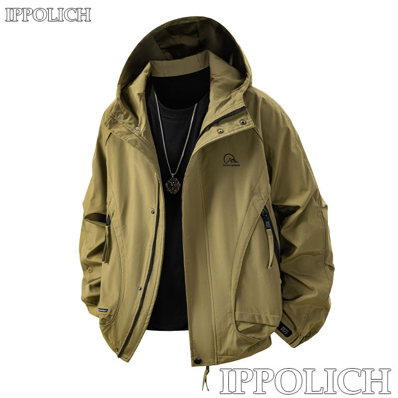 Sports Hooded Jacket Autumn Casual Fashion Warm Jacket Loose Outdoor Running Fitness Exercise Jacket