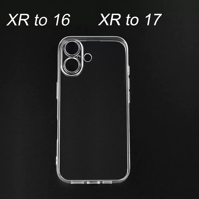 Transparent Phone Case For Diy Xr To 16 Soft Protect Case For Xr To 17