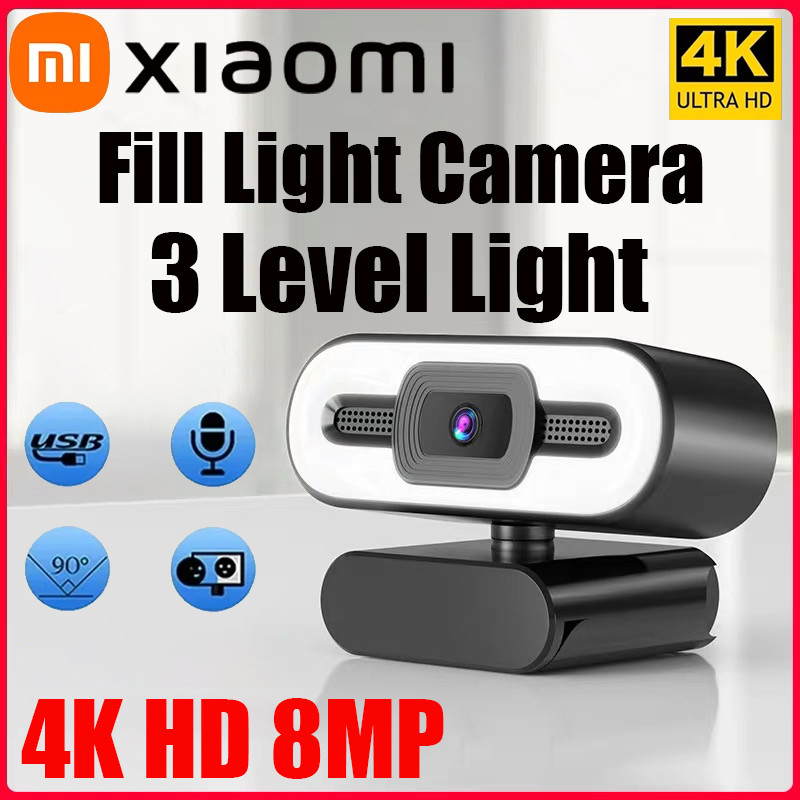4K Webcam 2K Pc Laptop Autofocus Webcam 1080P Full Hd Portable Flexible Streaming Ca With Microphone