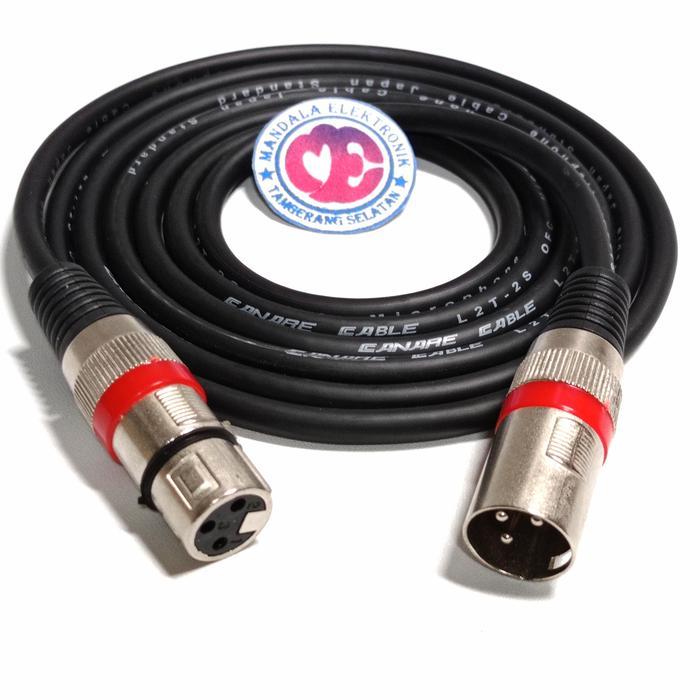 Kabel mic jack canon xlr male to jack canon xlr famale 15m
