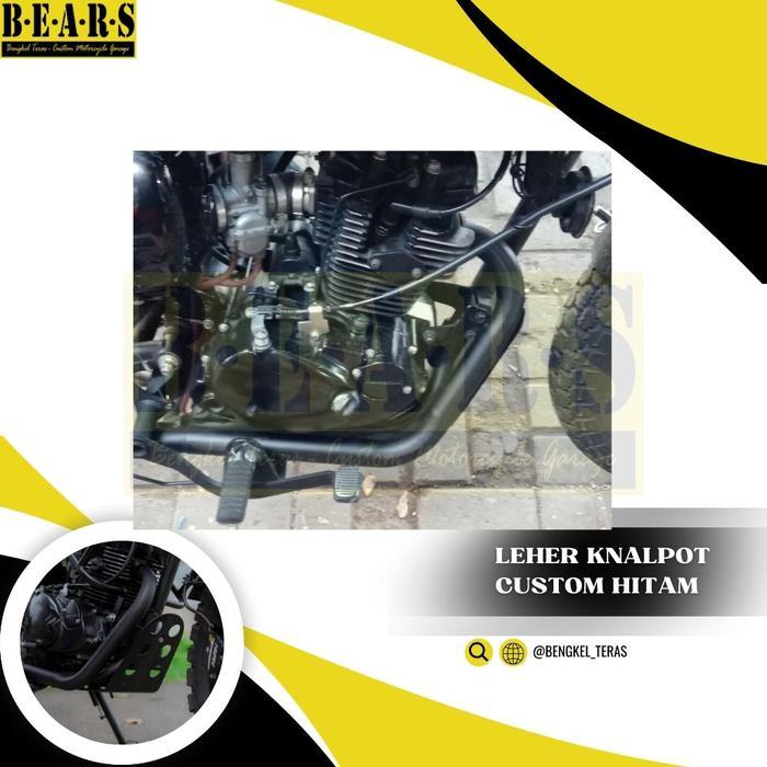Leher Knalpot Kawasaki W175 PnP Hitam