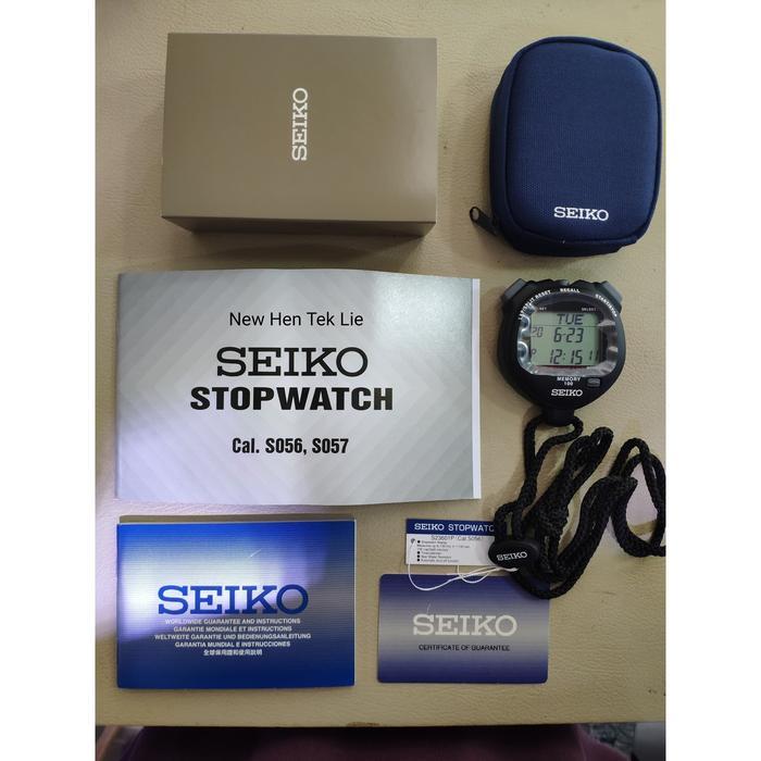 STOPWATCH SEIKO S23601P DIGITAL 100 LAP MEMORY - STOP WATCH SEIKO