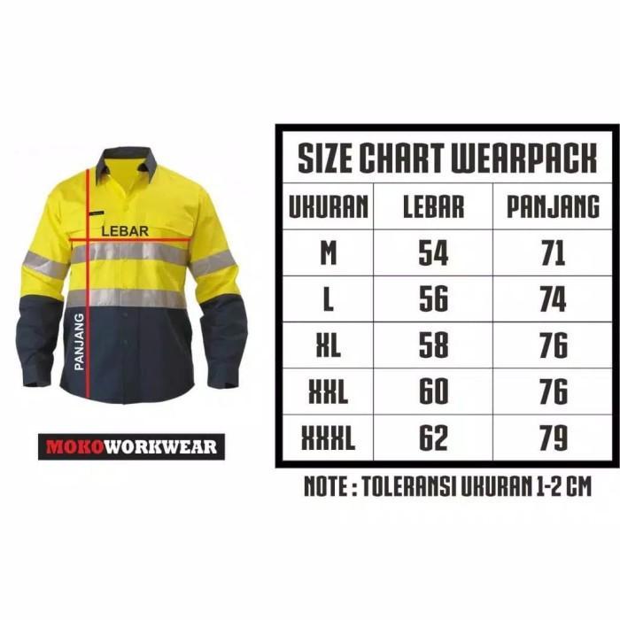 Wearpack Safety Baju Kerja Lapangan Pria Keren Original Mokoworkwear Bordir Seragam
