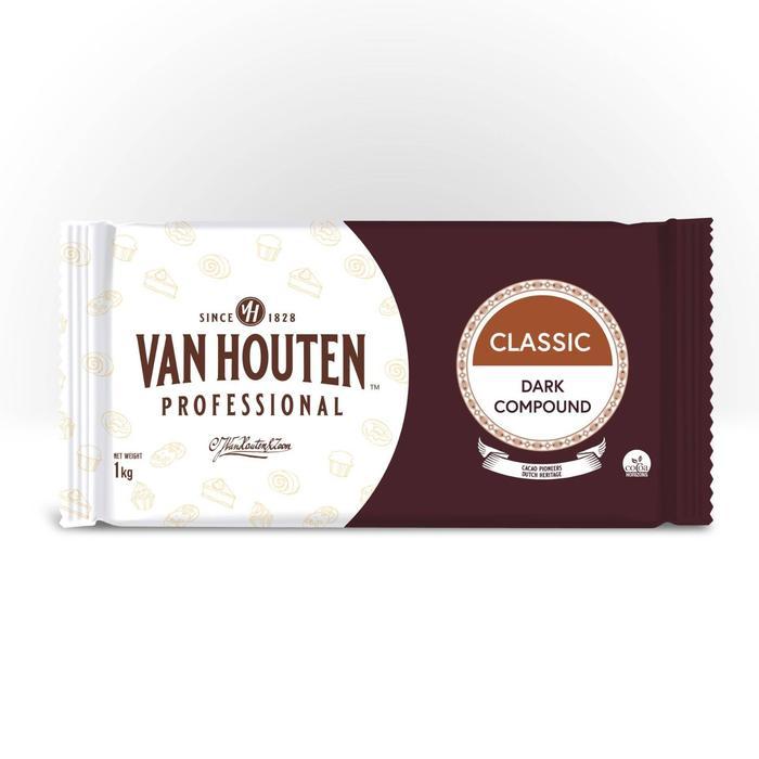 Ready Van Houten CLASSIC DARK Compound Kemasan 1kg - Coklat Batang Van Houten Professional