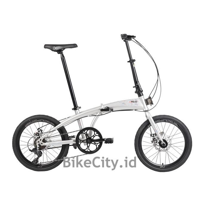 Ready Sepeda Lipat Element Police Milan 8 Speed 20"