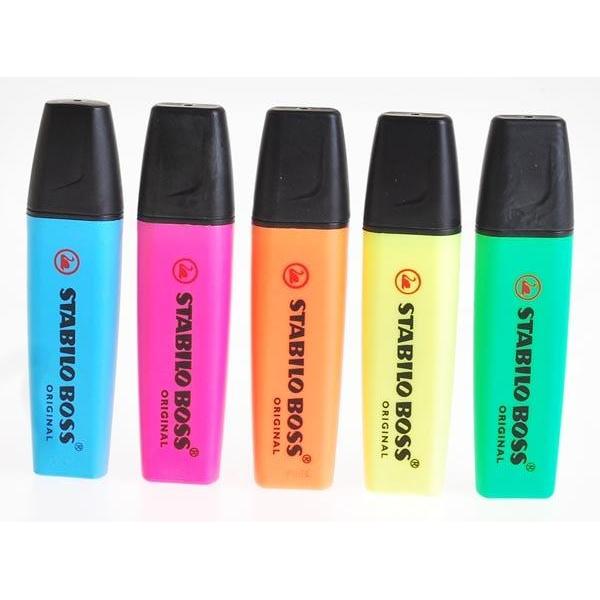 Stabilo boss pink / orange / kuning / hijau/ biru / ungu