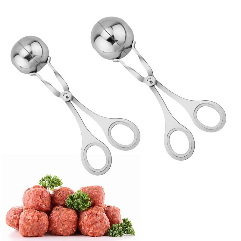 BEST PRICE LMETJMA Meat Baller Stainless Steel Stuffed Meat Ball Maker None-Stick Meat Fish Meat Bal