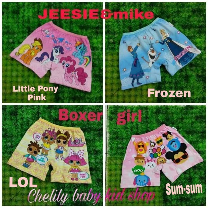 (NYAMAN) MMN CELANA DALAM ANAK JESSIE MIKE PEREMPUAN BOXER /BOXER GIRL BAHAN LEMBUT BREATHABLE DAN