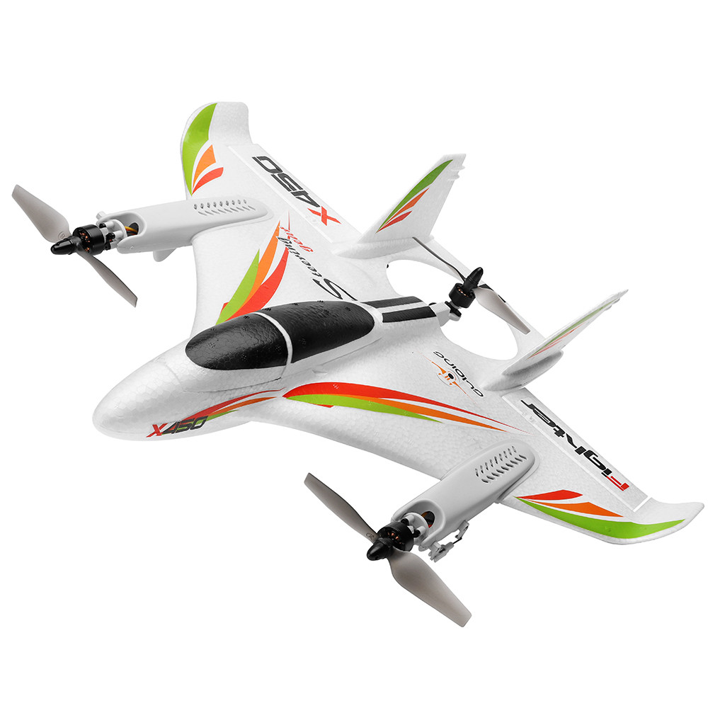 WLtoys XK X450 2.4G 6CH 3D/6G RC Quadcopter Vertical Takeoff LED RC Glider Fixed Wing RC Airplane Ai
