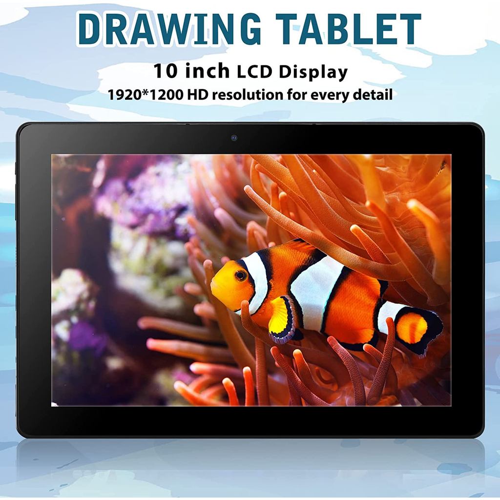 Frunsi Standalone Drawing Tablet Pad with Screen No Computer PC Needed Android 12 10 Inch IPS HD Mon