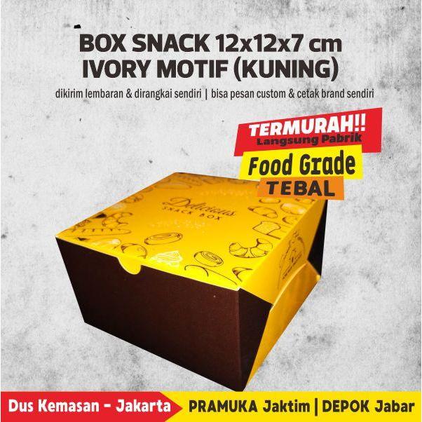 Box Snack, Dus Snack, Box Kue 16 x 12 x7 cm Foodgrade