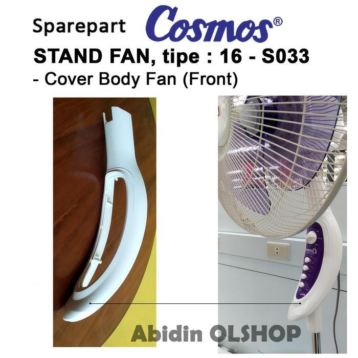 Spare part kipas angin COSMOS tipe 16-S033. Cover Body fan (Front)