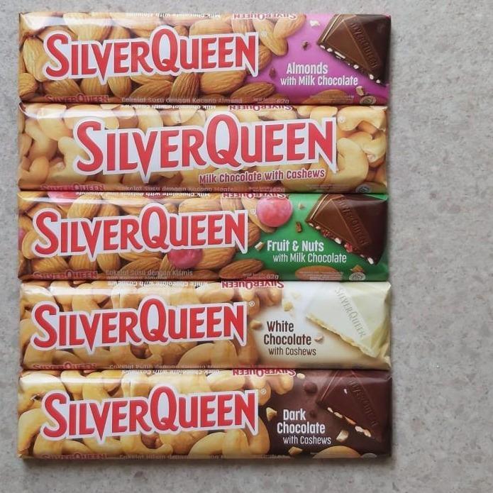 (ORIGINAL) HYA SILVERQUEEN CASHEW UKURAN 58GR SILVERQUEEN ALMOND 65GR SILVERQUEEN 58GR TERMURAH
