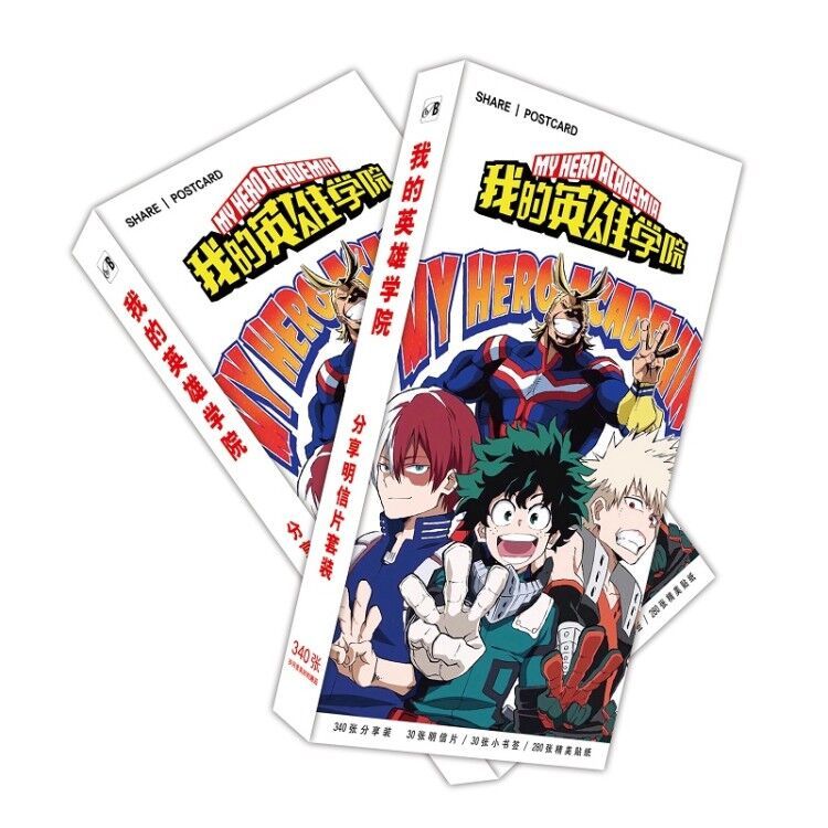 180 Pcs/Set Anime My Hero Academia Large Postcard Greeting Card Message Card Gift Stationery