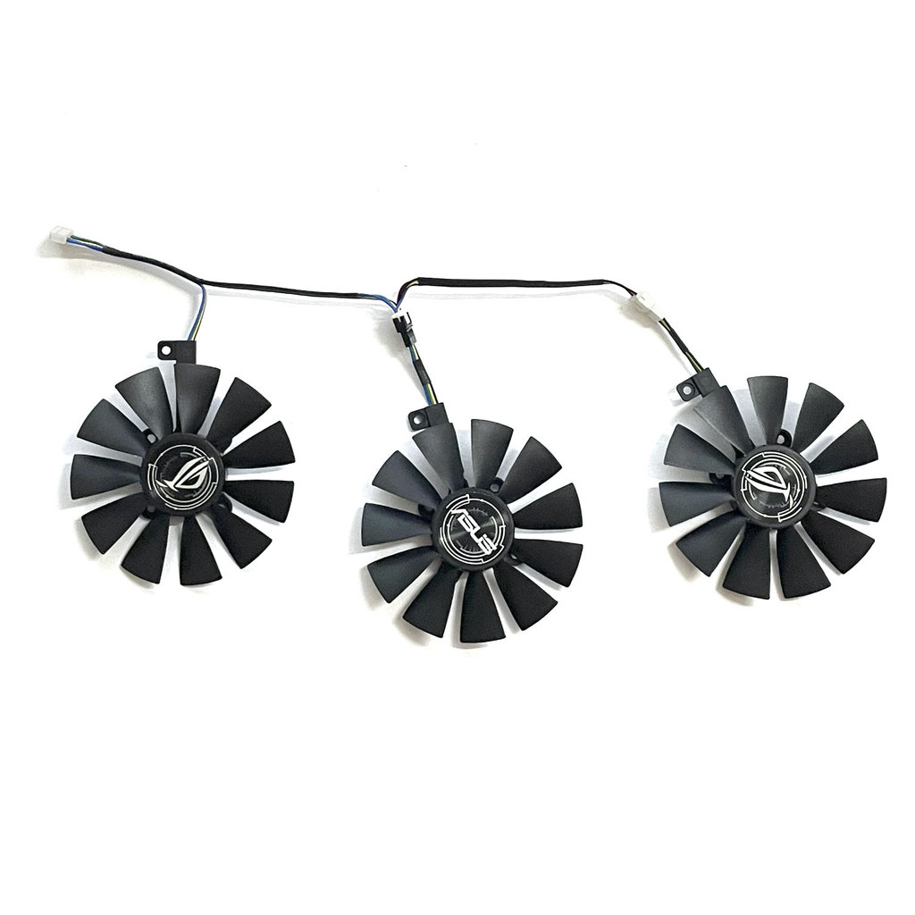 3FAN 88MM T129215SU Cooling Fan Replace For ASUS AREZ ROG Strix RX VEGA56 VEGA64 580 590 480 OC Edit