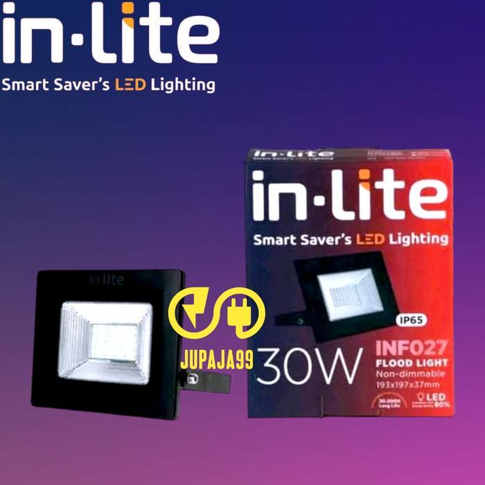 LAMPU SOROT LED INLITE 30W 30 WATT INF027 FLOODLIGHT