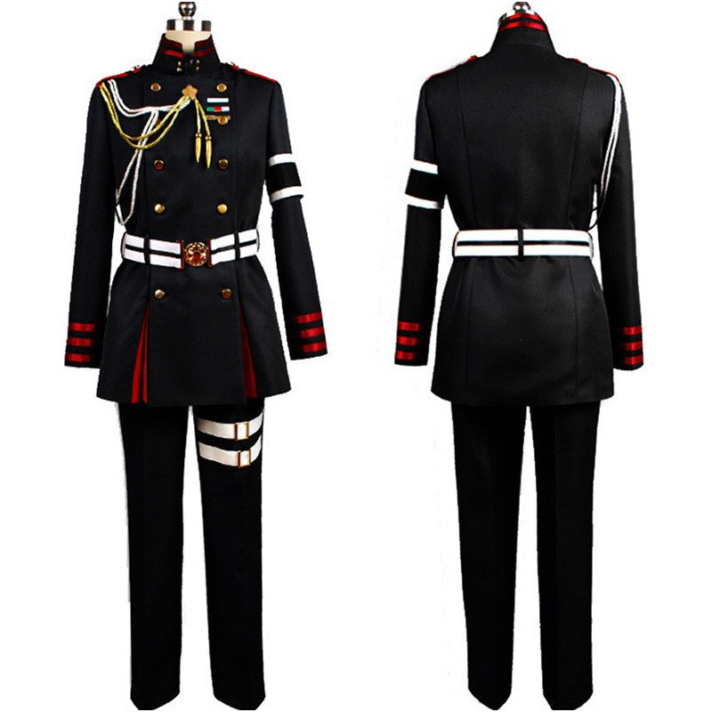 Anime Seraph Guren Ichinose Cosplay Hiiragi Shinya Costumes Military Man Jacket Pants Uniform Suit