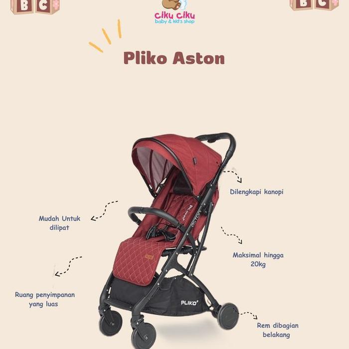 Stroller Bayi Murah Pliko Aston PK 570 Kereta Dorong Bayi Pliko Aston