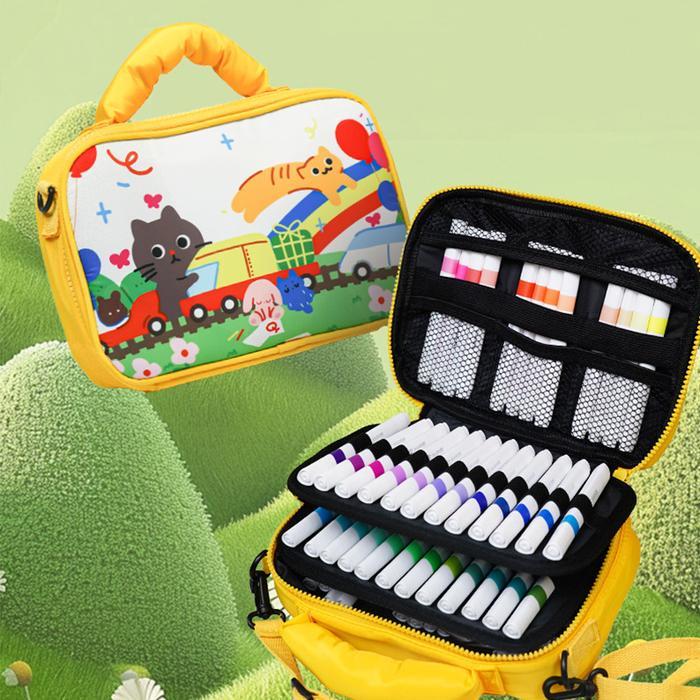 Spidol acrylic marker Tas Keju Lukisan Anak Pena Cat Air Tas Spidol Akrilik spidol putih permanent