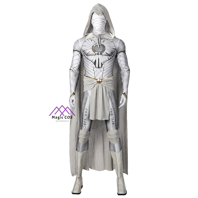Fashion Movie Adult Men Moon Superhero Knight Marc Battle Suits Jumpsuits Cosplay Costume Halloween