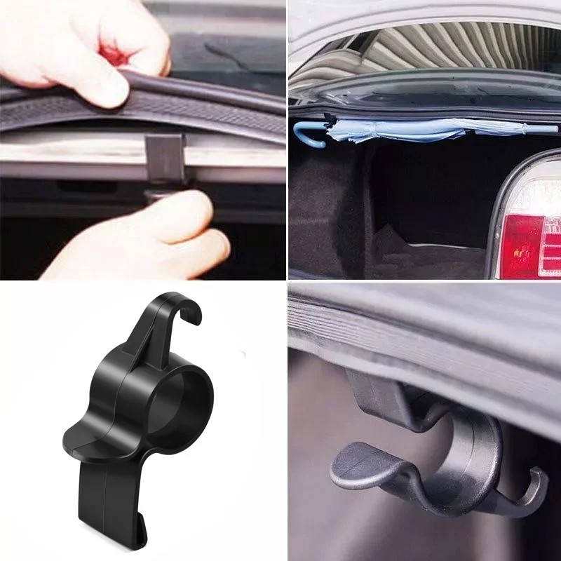 Car Umbrella Holder Car Trunk Hook Umbrella Mount Plant Towel Hook Auto Accessories Universal